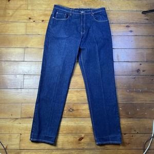 Polo Jeans Ralph‎ Lauren Pants Mens 40x38 Dark Solid Blue Denim